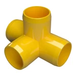 1" 4-WAY Pvc Tee Fitting, Yellow (4-PK) Formufit Furniture Grade, Made Usa. Fixed Price $19.99.