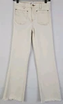 Zara Woman Size 2 Off-white High Rise Straight Leg Jeans Hem, Cotton Blend. Fixed Price $26.07.