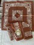 Vintage Cloth Napkins Set Irish Linens Formal Tablescape Copper. Fixed Price $34.00.