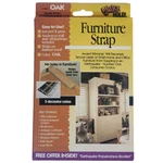 Quake Hold Furniture Safety Straps Wall Anchors Model 4161 Oak Color New Nib. Fixed Price $9.98.