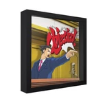 Phoenix Wright: Ace Attorney - 3D Shadow Box Frame (9" 9") Gaming Art. Fixed Price $64.00.