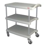 Metro MY1627-34G Utility Cart With Lipped Plastic Shelves, Polymer (shelf), 400. Fixed Price $252.99.