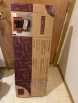 Sauder Harvest Mill Corner Stand- To 37" Abbey Oak Finish Local Pickup. Fixed Price $80.00.
