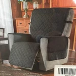 Subrtex Recliner Chair Cover Fitted Small Slip Seat Black New Quilted. Fixed Price $34.00.