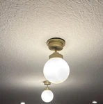 Ikea Frihult Ceiling / Wall Lamp Light Matte Gold Brass Wired 204.316.21 C02 E12. Fixed Price $9.67.