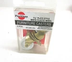 Nos! Faultless 1-1/4" Dia. Caster Wheels 30 Lb. Ea. Load Capacity #32253 (2) Pcs. Fixed Price $6.99.