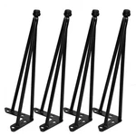 15" - 30" Coffee Table Metal Hairpin Legs Wrought Iron Bar Black Set 4. Fixed Price $37.99.