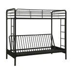 Dhp Twin Over Convertible Futon Sofa Bunk Bed Black. Fixed Price $375.99.