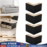 5.9*5.9" Furniture Feet Sofa Couch Bed Risers Shaped Legs Set 4. Fixed Price $29.65.