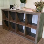 Better Homes & Gardens 8-CUBE Storage Organizer, Rustic Gray. Fixed Price $80.00.