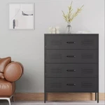 Cofar Black Metal 4 Dresser For Bedroom,chests Drawers Closet,room. Fixed Price $189.99.