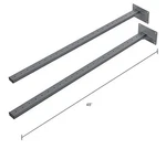 Global Industrial? Steel Uprights, Gray, 2/PACK. Fixed Price $135.63.