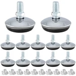 12 Pack M8 Swivel Furniture Leveling Feet Leg Levelers, Adjustable. Fixed Price $17.66.