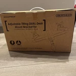 Brand New Monoprice Tilt/swivel Dual Desk Mount Bracket 15-22IN Monitors. Fixed Price $39.00.