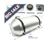 New End Fill Spun Gallon Fuel Tank Aluminum Round 10" X 22.5" Ref# 91076248. Fixed Price $165.00.
