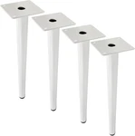 4 Pack White Metal Legs 12" Tapered Design Coffee Table/dresser Heavy Duty Use. Fixed Price $39.72.