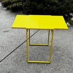 Ikea Muddus 1990 Brilliant Yellow Drop Leaf Table Kitchen Vintage Mint Collect. Fixed Price $350.00.