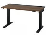 Ikea Height Adjustable Standing Desk, Rectangular Wood Top, Black Frame. Fixed Price $130.00.