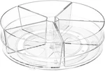 5 Grids Clear Lazy Susan Cabinet Organizer Bins 360 Rotating Spice Rack. Fixed Price $22.49.
