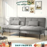 Comhoma Cloud Comfort Convertible Futon Sofa Bed, Gray. Fixed Price $111.50.