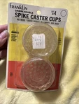 Vtg Nos New Franklin Unbreakable Spike Coaster Cups 4 Usa Furniture Weight. Fixed Price $14.25.