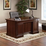 Sauder Palladia 65 1/4" Wide Select Cherry Executive Desk. Fixed Price $928.91.