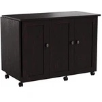 Sewing Craft Table Rolling Cart Storage Cinnamon Cherry 411615 Sauder Easy. Fixed Price $369.99.