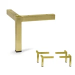 4 Pcs Inch Modern Square Metal Tube Furniture Legs Antique Brass Stylish. Fixed Price $44.34.