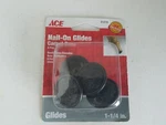 Ace Hardware Nail On Glides Carpet Disc And 1/4 In 51219. Fixed Price $10.95.