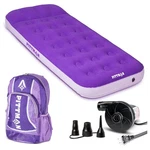 Pittman Outdoors Kids Air Mattress, 74" X 30" Bed W/ Pump & Backpack, Purple. Fixed Price $49.99.
