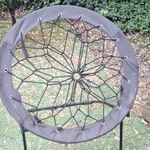 Black Outdoor Foldable Portable Bungee Chair For Patio Seating. Fixed Price $30.00.