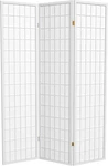 Elegant 6 Ft White Shoji Screen Room Divider - 3 Panel Window Design. Fixed Price $187.99.