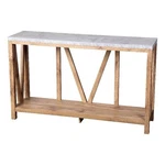 Flash Furniture Charlotte Engineered Wood Console Table Warm Oak/concrete. Fixed Price $246.81.