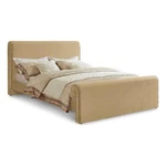 Pemberly Row Modern / Contemporary Fabric Camel Velvet King Bed. Fixed Price $1043.87.