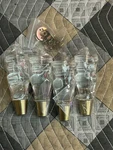 Set 4 Acrylic Clear Furniture Legs Replacement Sofa Couch Feet 6 New. Fixed Price $63.75.