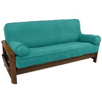 Blazing Needles Solid Microsuede Double Corded 8" 9" Futon Cover Set With 2. Fixed Price $137.99.