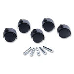 Deluxe Duet Nylon 2" Twin Wheel Casters, Matte Black, 5 Count. Fixed Price $40.95.