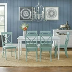 2 Set Mint Dining Chair Wood Kitchen Back Classic Seat Home Room Farm House Chic. Fixed Price $173.32.