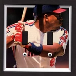 Albert Belle Double Light Switch Plate Cleveland Indians. Fixed Price $11.98.