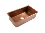 Sinkology Rivera 31 In. Undermount Single Bowl 16 Gauge Antique Copper Kitchen. Fixed Price $760.00.
