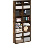 16-SHELF Dvd Media Storage Rack Adjustable Shelves Organizer Living Room Office. Fixed Price $90.86.