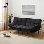Memory Foam Futon With 72"BLACK Foldable Winged Armrest Free Shipping Usa Only. Fixed Price $296.19.