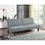 Mainstays 66" Studio Futon, Gray Linen Upholstery. Fixed Price $180.00.