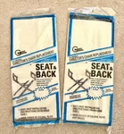 Lot Of 2 Gold Medal Director Chair Replacement Seat & Back White Canvas Nos. Fixed Price $39.99.