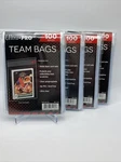 Ultra Pro Resealable Team Packs Of 100 Bags, 400 Total. Fixed Price $15.00.