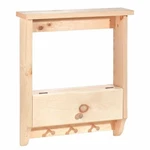 Bathroom Shelves Wall Mounted Unfinished Pine Peg Rack 19 Inch. Fixed Price $94.99.