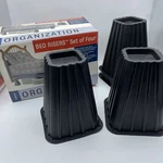 Heavy Duty Set Of 4 Bed Risers, Creative Organization 6 Stackable. Fixed Price $14.15.