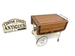 66692 Ethan Allen Stenciled Tea Cart Rolling Dropside. Fixed Price $345.00.