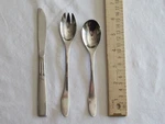 Toddler Baby Kid Flatware Set Stainless Fork Spoon Knife 3 Pc. Korea Childrens. Fixed Price $12.99.