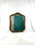 Vintage Antique French Provincial Solid Oak Wall Mount Mirror. Fixed Price $69.99.